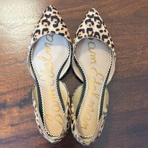 Sam Edelman Animal Print Pointed Flats